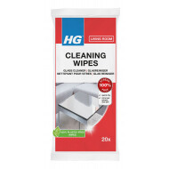 HG Lingettes de Nettoyage - Nettoyant pour Vitres - 20 Pièces - Marque HG - Contenu Nvt - Convient pour Verre