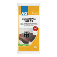 HG Lingettes de Nettoyage - Nettoyant pour Plaques de Cuisson - 20 Pièces - Marque HG - Contenu Nvt - Convient pour Plaque de cuisson