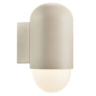 Nordlux Heka Wandlamp - E27 - Dimbaar - 10,6x21,6x10,6cm - Aluminium/Glas - Beige - Type lamp Lamp niet inbegrepen - Materiaal Glas,Aluminium - Fitting Nvt - Kleur Beige - Aantal lichtpunten 1