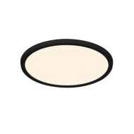 Plafonnier Nordlux Oja - Non Dimmable - Ø29,4x2,3cm - Plastique - Noir - Douilles Nvt - Matériel Matière plastique - Nombre de points lumineux 1 - Couleur Noir - Type de lampe Intégré LED
