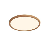 Plafonnier Nordlux Oja - Dimmable - Ø29,4x2,3cm - Plastique - Brun - Nombre de points lumineux 1 - Couleur Brun - Type de lampe Intégré LED - Douilles Nvt - Matériel Matière plastique