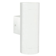 Nordlux Tin Wandlamp - 2 Lampen - GU10 - Niet Dimbaar - Ø7,6x16,3cm - Metaal - Wit - Materiaal Metaal - Kleur Wit - Vermogen 35 W - Aantal lichtpunten 2 - Type lamp Lamp niet inbegrepen