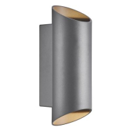 Nordlux Nico Wandlamp - 2 Lampen - GU10 - Dimbaar - Ø8x23,5cm - Aluminium/Glas - Grijs - Materiaal Aluminium,Glas - Aantal lichtpunten 2 - Type lamp Lamp niet inbegrepen - Kleur Grijs - Fitting Nvt