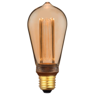 Nordlux Deco Gloeilamp - E27 - Dimbaar - Ø6,4x14,2cm - Glas - Goud - Vermogen 3,5 W