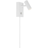 Nordlux Omari Wandlamp - Dimbaar - Ø7x12cm - Metaal - Wit - Type lamp Geïntegreerde LED - Kleur Wit - Aantal lichtpunten 1 - Fitting Nvt - Materiaal Metaal