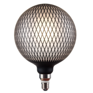 Nordlux Magician LED Lamp - E27 - Dimbaar - Ø20x28cm - Glas - Zwart - Dimbaar Ja - Fitting Nvt - Vermogen 5 W