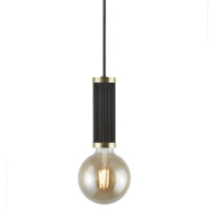 Suspension Nordlux Galloway - E27 - Non Dimmable - 55cm - Métal - Noir - Douilles Nvt - Matériel Métal - Type de lampe Lampe non inclus - Nombre de points lumineux 1 - Couleur Noir