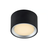 Nordlux Led Plafondspot - Dimbaar - Ø10x6cm - Metaal - Zwart/Staal - Materiaal Metaal - Kleur Staal,Zwart - Fitting Nvt - Type lamp LED
