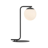 Nordlux Grant Bureaulamp - E14 - Niet Dimbaar - Ø20x41cm - Glas/Metaal - Zwart - Materiaal Glas,Metaal - Kleur Zwart - Fitting Nvt - Type lamp Lamp niet inbegrepen - Dimbaar Nee