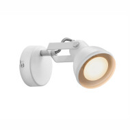 Nordlux Aslak Wandlamp - GU10 - Dimbaar - 10,5x8cm - Metaal/Kunststof - Wit - Type lamp Lamp niet inbegrepen - Aantal lichtpunten 1 - Materiaal Metaal,Kunststof - Kleur Wit - Fitting Nvt