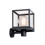 Nordlux Dalton Wandlamp - E27 - Dimbaar - Ø20x29,6cm - RVS/Glas - Zwart - Materiaal Glas,RVS - Kleur Zwart - Type lamp Lamp niet inbegrepen - Aantal lichtpunten 1 - Vermogen 40 W
