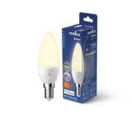 Nordlux Smart LED Lamp - E14 - Dimbaar - Ø3,5x10cm - Glas - Opaal - Fitting Nvt - Dimbaar Ja - Vermogen 4,9 W