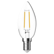 Nordlux Energetic Gloeilamp - E14 - Niet Dimbaar - Ø4x9,7cm - Glas - Transparant - Vermogen 2.1 W