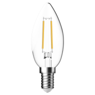 Nordlux LED Lamp - E14 - Niet Dimbaar - Ø3,5x9,7cm - Glas - Transparant - Dimbaar Nee - Vermogen 4 W - Fitting Nvt