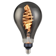 Nordlux Deco Gloeilamp - E27 - Dimbaar - Ø16x29cm - Glas - Grijs - Vermogen 8,5 W