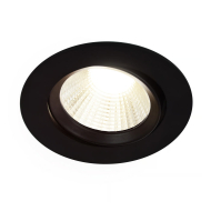 Nordlux Dorado LED Inbouwspot - Dimbaar - Kunststof - Zwart - Geschikt voor Nvt - Materiaal Kunststof - Fitting Nvt - Kleur Zwart - Type lamp LED - Vermogen 4,7 W