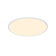 Nordlux Oja Smart LED Plafondlamp - Dimbaar - Ø60x3,2cm - Kunststof - Wit - Type lamp LED - Aantal lichtpunten 1 - Kleur Wit - Materiaal Kunststof - Fitting Nvt