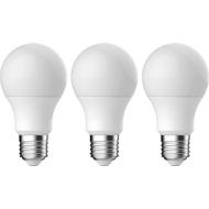 Nordlux Energetic LED-Lamp Set - E27 - Niet Dimbaar - Ø6x10,9cm - Kunststof - Wit - 3 Stuks - Topper - Fitting Nvt - Vermogen 8.6 W - Dimbaar Nee