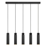 Suspension Nordlux Tilo - 5 Lampes - GU10 - Dimmable - 80,6x80,6cm - Métal - Noir - Type de lampe Lampe non inclus - Matériel Métal - Nombre de points lumineux plus de 3 - Douilles Nvt - Couleur Noir
