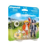 Playmobil DuoPack spoedarts en politieagente - 70823 - Merk Playmobil - Leeftijd vanaf 4 jaar