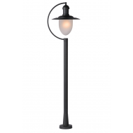 Lucide Aruba Lanterne / lampadaire exterieur Extérieur - 1xE27 - IP44 - Noir - Marque Lucide