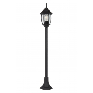 Lucide Tireno Lanterne / lampadaire exterieur Extérieur - 1xE27 - IP44 - Noir - Marque Lucide