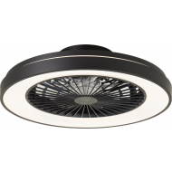 Brilliant Plafondventilator Mazzaro met Lamp - LED 40W - 4700Lm - Dimbaar - Stil - Ø48cm - Zwart - Merk Brilliant