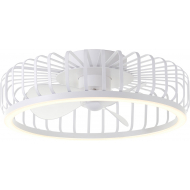 Brilliant Plafondventilator Capo met Lamp - LED 36W - 4200Lm - Dimbaar - Stil - Ø48cm - Wit - Merk Brilliant