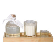 Giftset Home Fresh Flowers - Rose en Bergamot - Merk Home & Harmony - Aantal branduren Niet gekend - Kleur Wit - Geur Rose en Bergamot