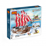 Cogo City Set de Construction - Navire Pirate - 260 pièces - Marque DDD Toys - Age à partir de 6 ans