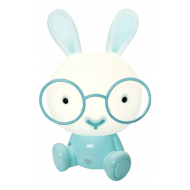 Euro Light My Sweet Rabbit Lampe de Table LED - 3W - Bleu - Marque Euro Light - Couleur Blanc,Bleu clair - Dimmable Non - Douilles Nvt - Matériel Matière plastique - Type de lampe Intégré LED