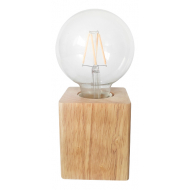 Euro Light Cube Lampe de Table - 1xE27 - Cube - Bois - Marque Euro Light - Matériel Bois - Douilles E27 - Couleur ,Bois - Dimmable Oui - Type de lampe Lampe non inclus
