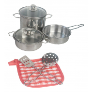 Set de Cuisine Métallique pour Enfants - Ensemble de Casseroles en Jouet - 36 pièces - Marque DDD Toys - Age à partir de 3 ans