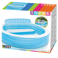 Family Lounge Piscine gonflable 224x216 cm - Nouveau depuis 09/04/2020 - Marque Intex - Age à partir de 3 ans - Couleur Transparant - Diamètre de la piscine 224 cm