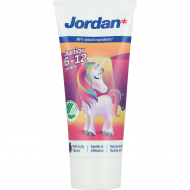 Jordan Tandpasta Junior - 6 tot 12 Jaar - Fuit/Mint Smaak - 50ml - Merk Jordan - Tand- en mondverzorging Nvt