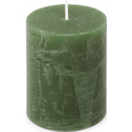 Spaas Rustieke Kaars - 35h Brandduur - Ø7x9,5cm - Donkergroen - Marque Spaas - Nombre d'heures de combustion 35h - Couleur Vert,Vert Pin