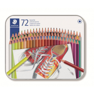 Staedtler Kleurpotloden - Metalen Doos - 72 stuks - Merk Staedtler - Type schrijfgerief Kleurpotlood - Hardheid potlood HB