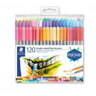 Staedtler Design Journey Feutres de Coloriage Double Pointe - 120 pièces - Marque Staedtler - Couleur Multicolore - Type d'écriture Stylo feutre