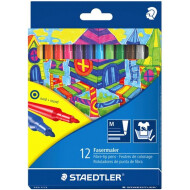 Staedtler Feutres de Coloriage - 12 pièces - Marque Staedtler - Couleur Multicolore - Type d'écriture Stylo feutre
