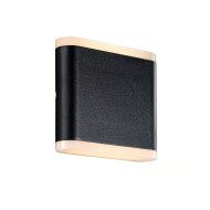 Nordlux Akron Wandlamp - Niet Dimbaar - 11,5x10,7cm - Aluminium/Kunststof - Zwart - Materiaal Kunststof,Aluminium - Vermogen 5.7 W - Type lamp LED - Aantal lichtpunten 2 - Kleur Zwart