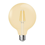 Nordlux Deco LED-Lamp - E27 - Niet Dimbaar - Ø9,5x13,7cm - Glas - Goud - Fitting Nvt - Dimbaar Ja - Vermogen 5.4 W
