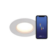 Nordlux Dorado Smart LED Inbouwspot - Dimbaar - Ø8,5x4,5cm - Kunststof - Wit - Materiaal Kunststof - Type lamp Geïntegreerde LED - Fitting Nvt - Geschikt voor Nvt - Vermogen 4,7 W - Kleur Wit