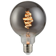 Nordlux Deco Gloeilamp - E27 - Dimbaar - Ø12,5x17,8cm - Glas - Grijs - Vermogen 5 W