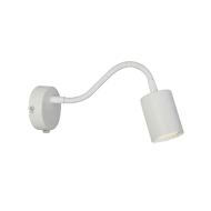 Nordlux Explore LED Wandlamp - Buigbare Snoer - GU10 - 200cm - Metaal - Wit - Materiaal Metaal - Aantal lichtpunten 1 - Kleur Wit - Type lamp LED - Fitting Nvt