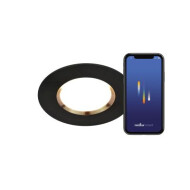 Nordlux Dorado Smart LED Inbouwspot - Dimbaar - Ø8,5x4,5cm - Kunststof - Zwart - Kleur Zwart - Fitting Nvt - Vermogen 4,7 W - Geschikt voor Nvt - Materiaal Kunststof - Type lamp Geïntegreerde LED
