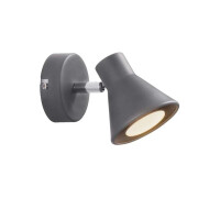 Nordlux Eik Wandlamp - GU10 - Niet Dimbaar - Ø8,5cm - Metaal - Grijs - Fitting Nvt - Materiaal Metaal - Type lamp Lamp niet inbegrepen - Aantal lichtpunten 1 - Kleur Grijs