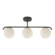 Suspension Nordlux Grant - 3 Lampes - E14 - Dimmable - 29,2x69,3cm - Métal - Noir - Douilles Nvt - Nombre de points lumineux 3 - Matériel Métal - Couleur Noir - Type de lampe Lampe non inclus
