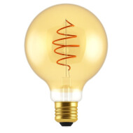 Nordlux Deco LED-Lamp - E27 - Dimbaar - Ø9,5x14cm - Glas - Goud - Vermogen 5 W - Fitting Nvt - Dimbaar Ja