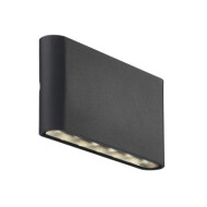 Nordlux Kinver Wandlamp - Niet Dimbaar - 4x15x8cm - Aluminium - Zwart - Materiaal Aluminium - Kleur Zwart - Aantal lichtpunten 2 - Vermogen 8,5 W - Type lamp Geïntegreerde LED
