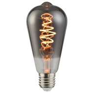 Nordlux Deco Gloeilamp - E27 - Dimbaar - Ø6,4x14cm - Glas - Grijs - Vermogen 4,5 W